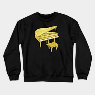 Gold Piano Crewneck Sweatshirt